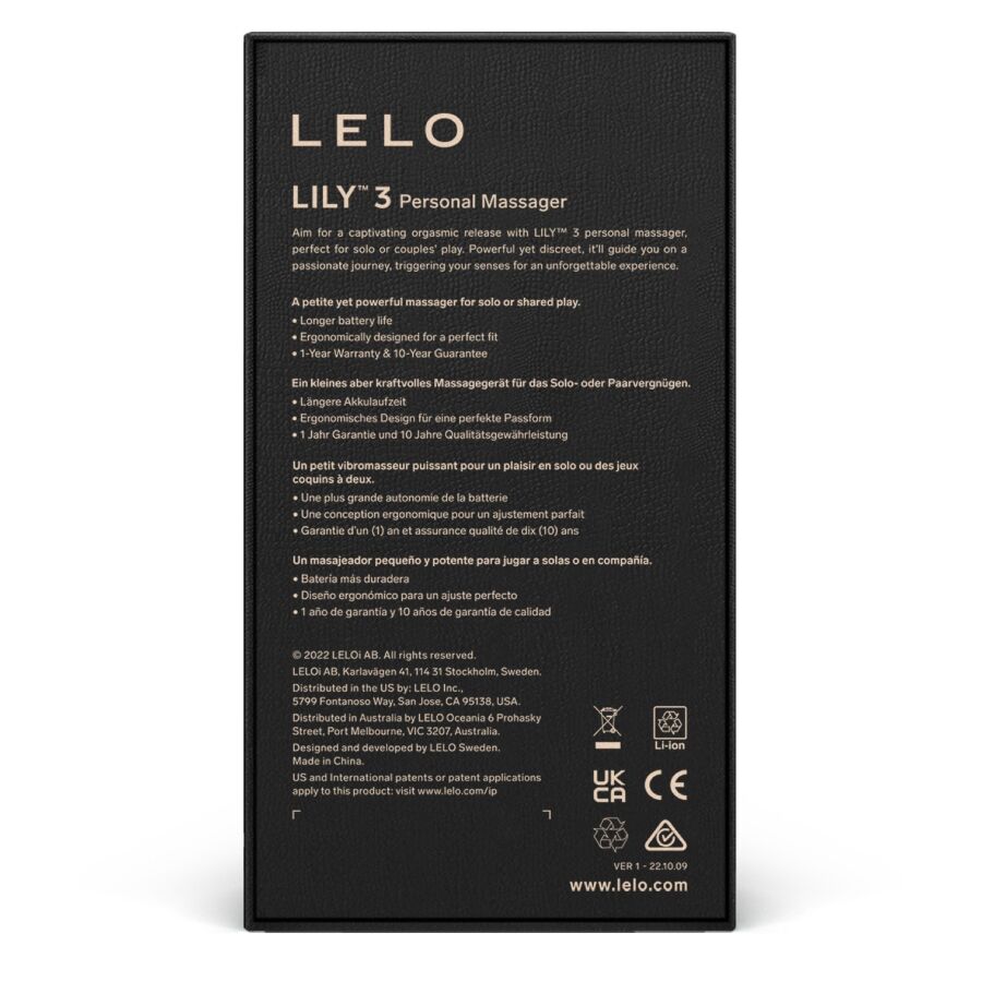 LELO - LILY 3 MASAŻER INTYMNY - FIOLETOWY