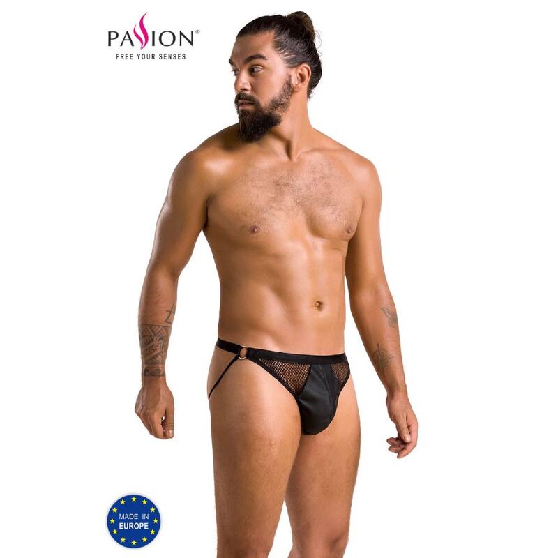PASSION - 034 SLIP OTWARTE LUKE CZARNE L/XL