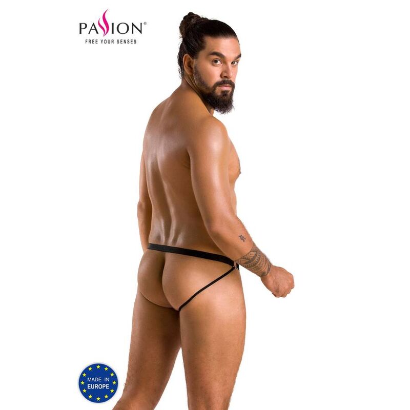 PASSION - 034 SLIP OTWARTE LUKE CZARNE L/XL