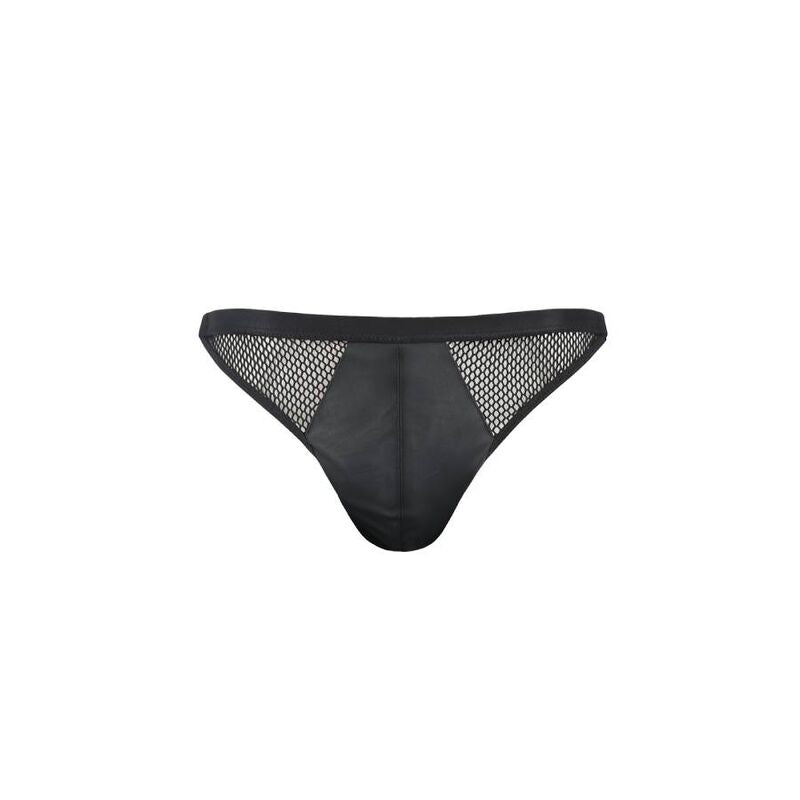 PASSION - 034 SLIP OTWARTE LUKE CZARNE L/XL