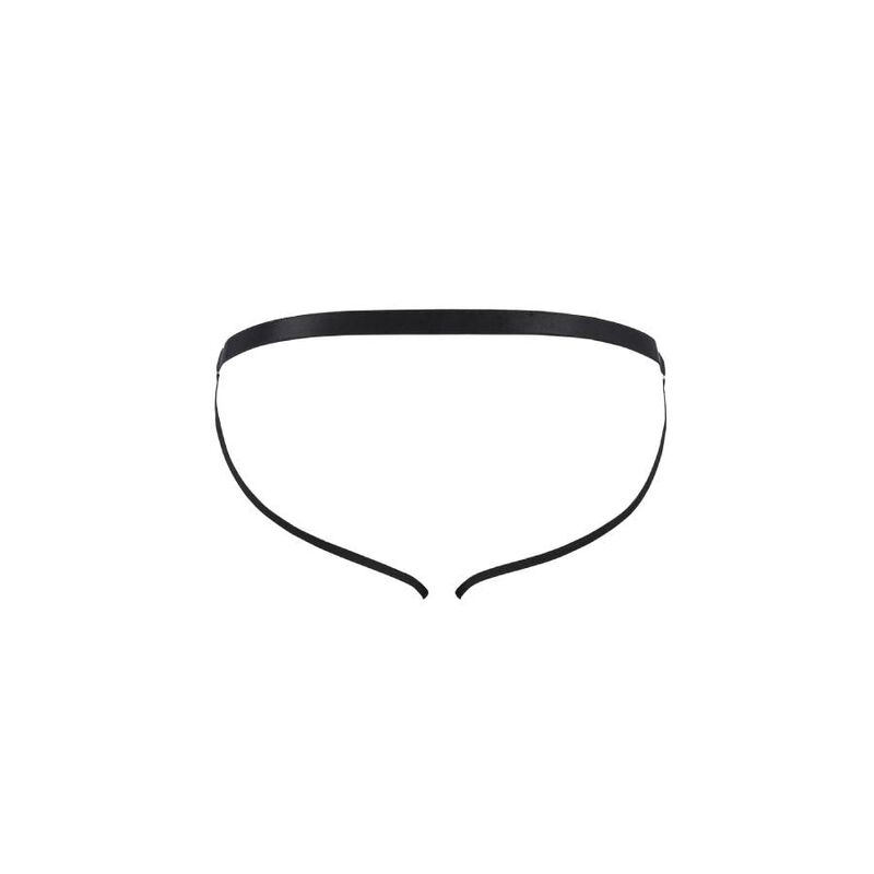 PASSION - 034 SLIP OTWARTE LUKE CZARNE L/XL