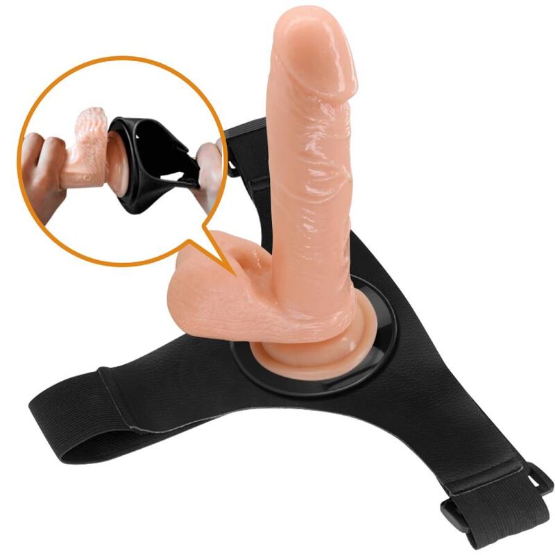 PRETTY LOVE - MAJTKI UPRZĄŻ UNIWERSALNA UPRZĄŻ Z DILDO TOM 20 CM NATURALNE