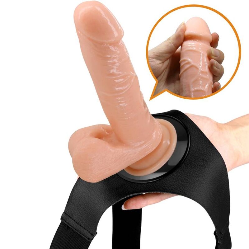 PRETTY LOVE - MAJTKI UPRZĄŻ UNIWERSALNA UPRZĄŻ Z DILDO TOM 20 CM NATURALNE