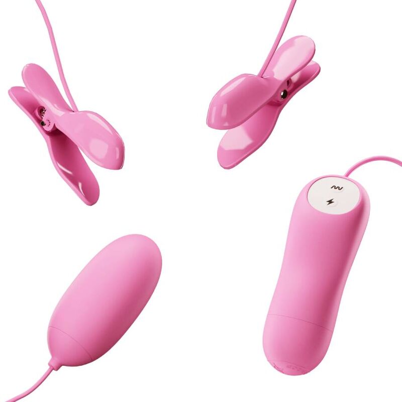 PRETTY LOVE - PĘSETA Z WIBRACJĄ I RÓŻOWYM ELEKTROWSTRZĄSEM