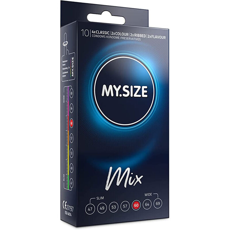 MY SIZE - MIESZANKA PREZERWATYW 60 MM 10 SZT.