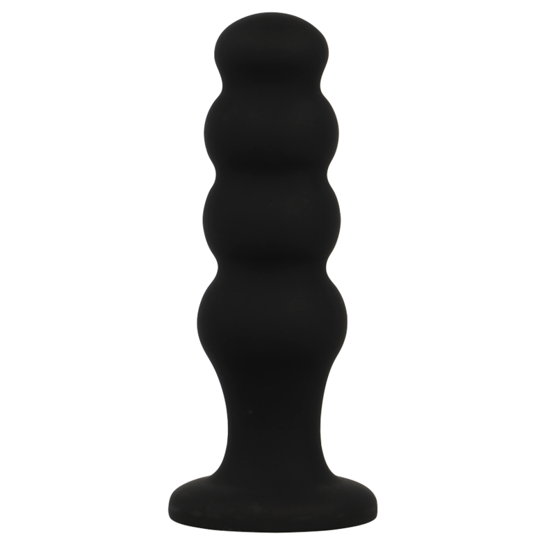 BLACK&SILVER - SCOTT PREMIUM SILIKONOWY KOREK ANALNY CZARNY