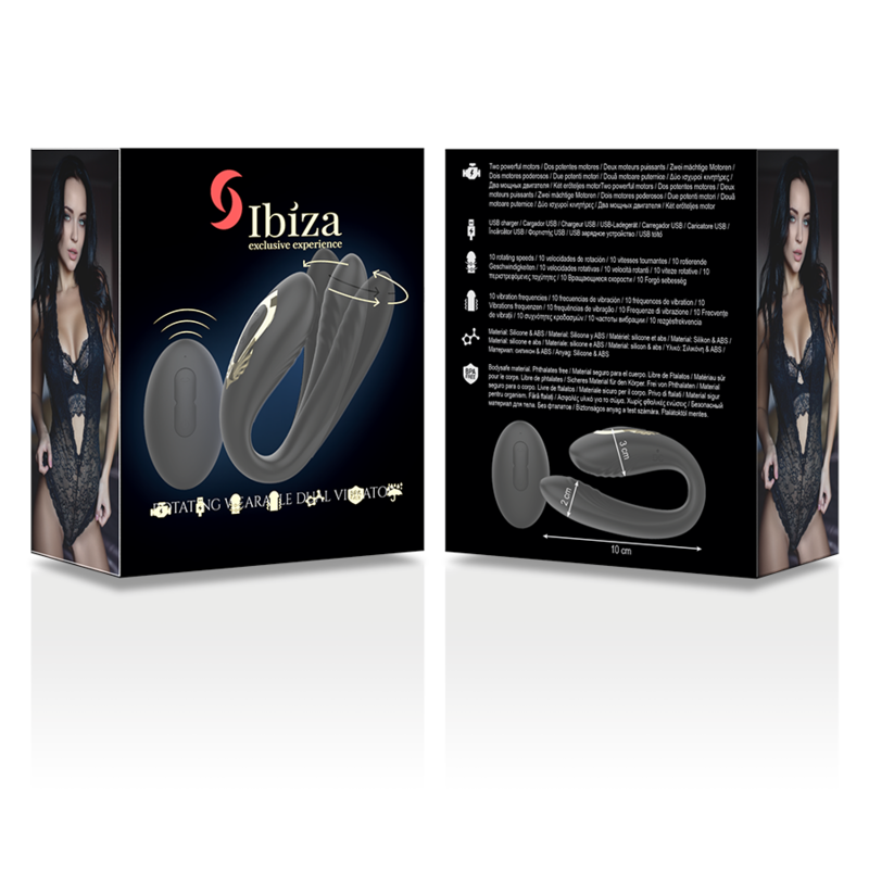 IBIZA - OBROTOWY WIBRATOR DUALNY