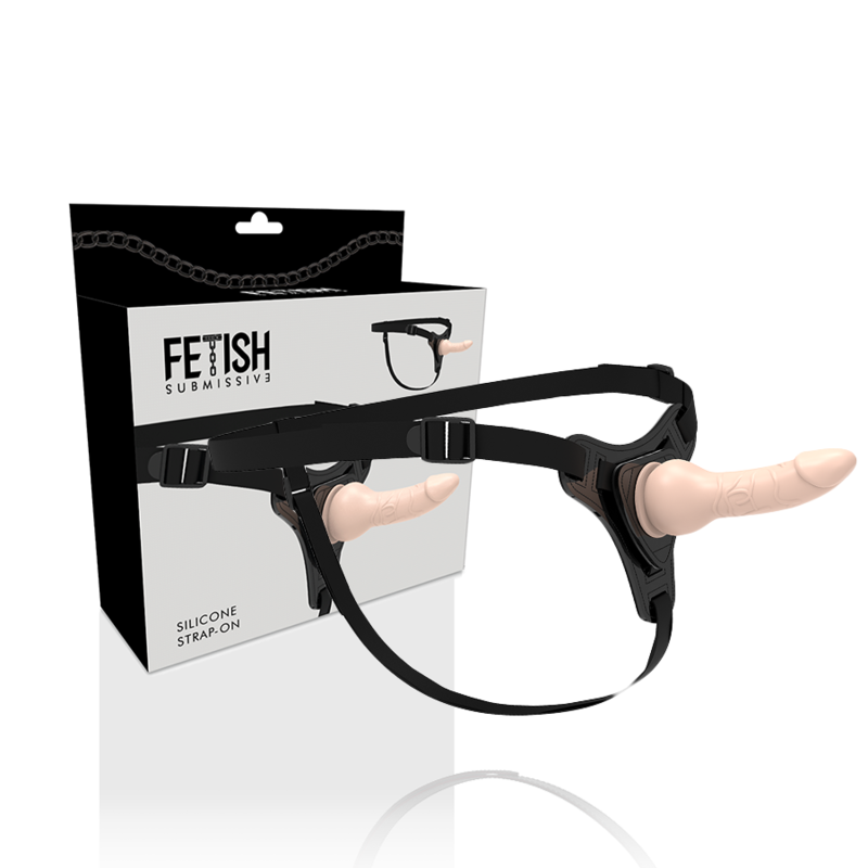 FETYSZ UPRZĄŻ DLA SUBMISYJNYCH - REALISTYCZNY SILIKON W KOLORZE CIAŁA 16 CM