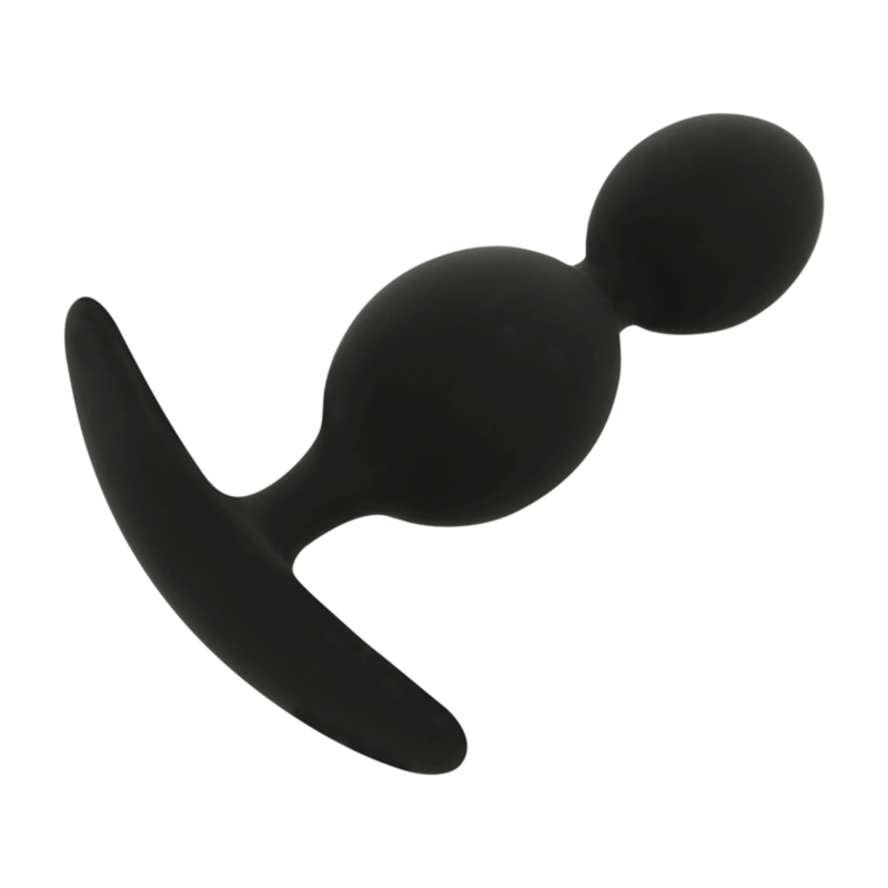 BLACK&SILVER - ORSON PLUG SILIKONOWY 2 FALE ANALNE 9 CM