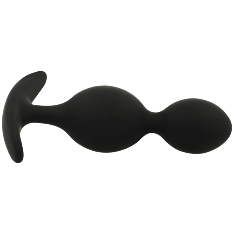 BLACK&SILVER - ORSON PLUG SILIKONOWY 2 FALE ANALNE 9 CM