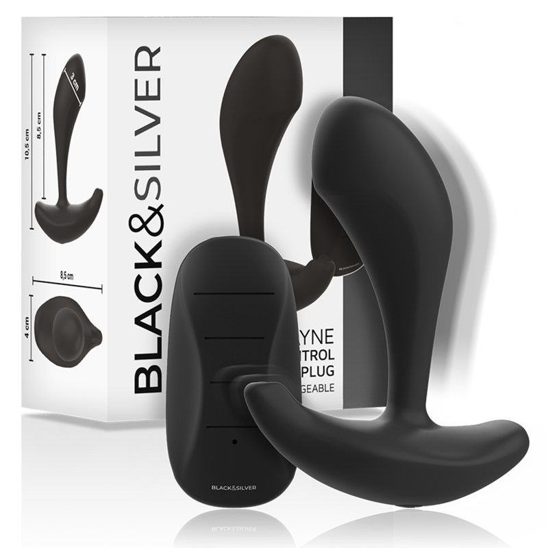 BLACK&SILVER - DWAYNE KOREK ANALNY SILIKONOWY Z PILOTEM