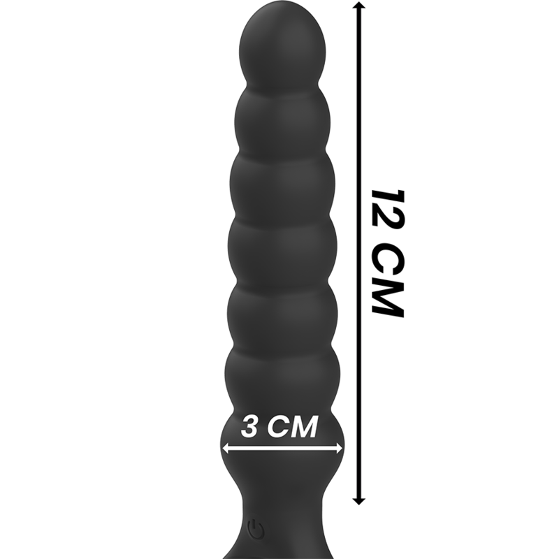 CZARNO-SREBRNY – MOCNY SILIKONOWY DYLATOR ANALNY BOB