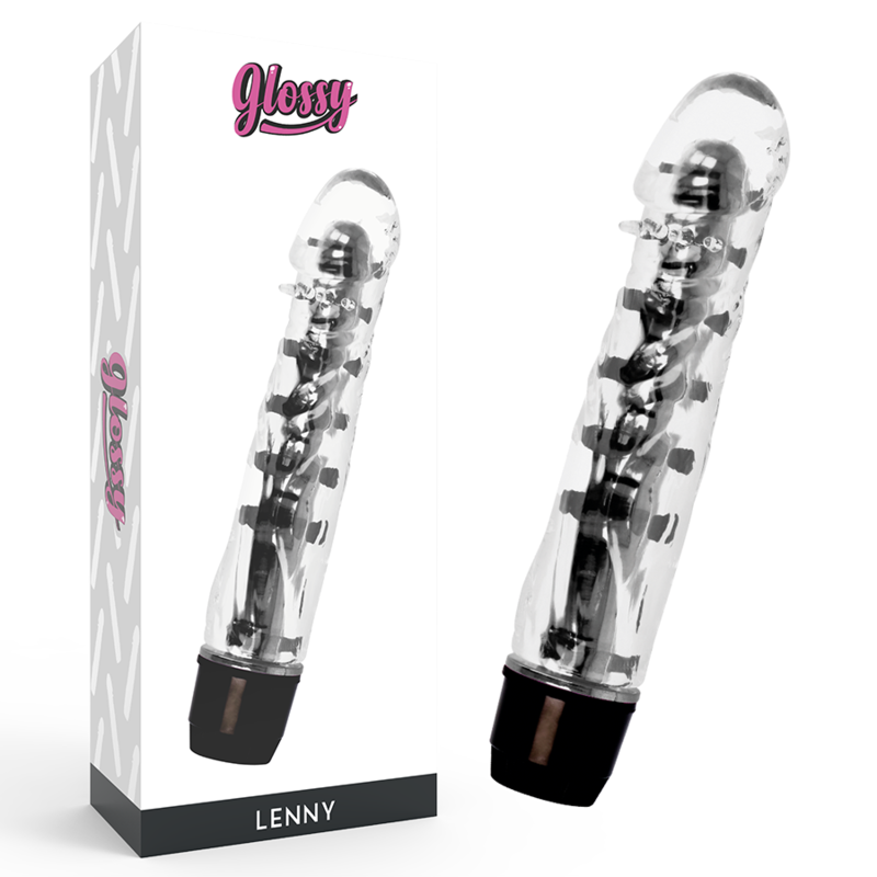 GLOSSY - WIBRATOR LENNY CZARNY