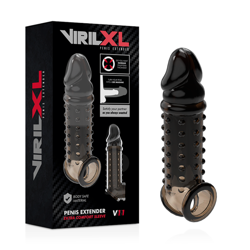 VIRILXL - PRZEDŁUŻKA I NAKŁADKA NA PENISA V11 CZARNA