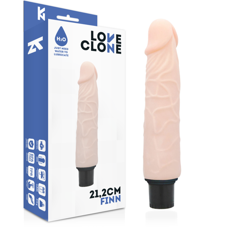 LOVECLONE - WIBRATOR SAMOPOŚLIZGOWY FINN 21,2 CM -O- 3,8 CM