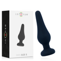 INTENSE - KOREK ANALNY PIPO S CZARNY SILIKON 9,8 CM