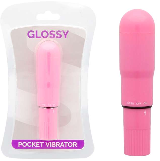 GLOSSY - WIBRATOR KIESZONKOWY GŁĘBOKI RÓŻ