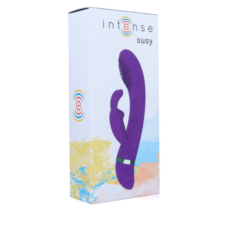 INTENSE - LILAC RUCHOMY WIBRATOR-KRÓLIK Z SILIKONU SUSY