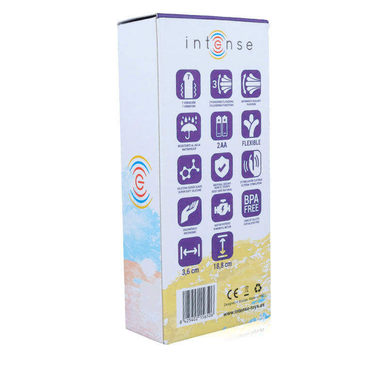 INTENSE - LILAC RUCHOMY WIBRATOR-KRÓLIK Z SILIKONU SUSY