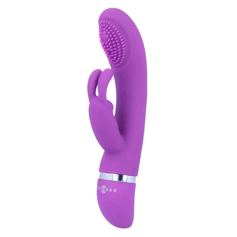 INTENSE - LILAC RUCHOMY WIBRATOR-KRÓLIK Z SILIKONU SUSY