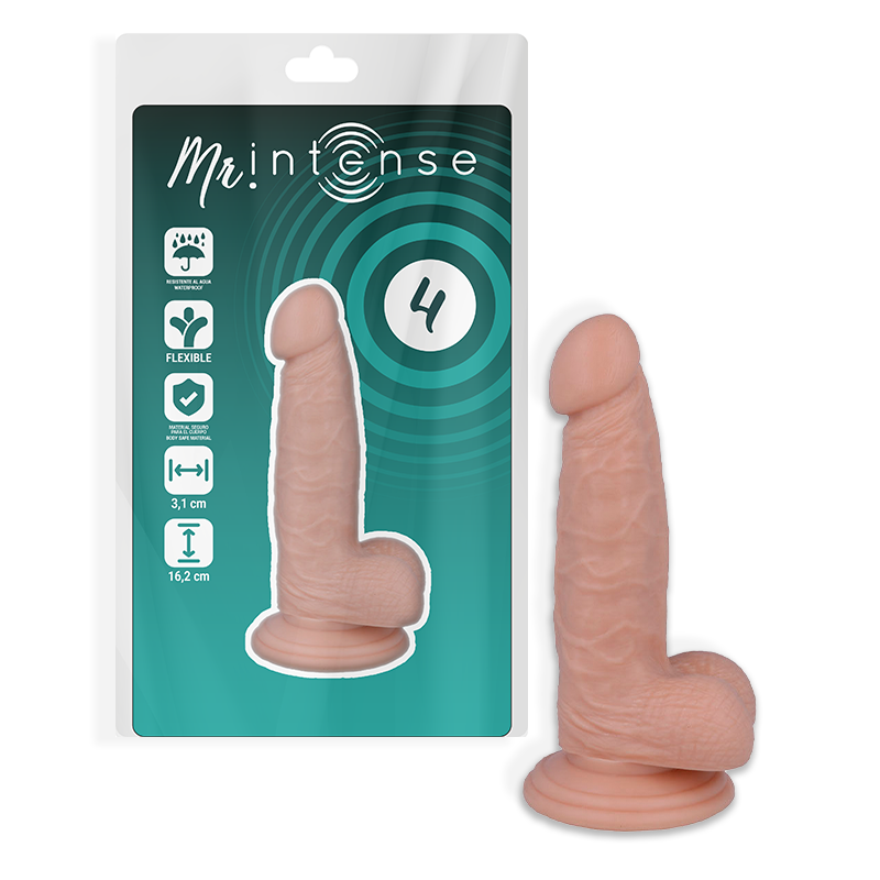 MR INTENSE - 4 REALISTYCZNE PENISY 16,2 CM -O- 3,1 CM