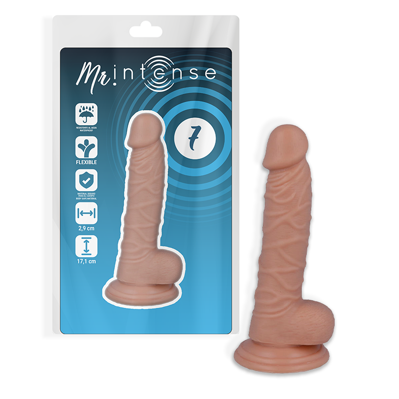 MR INTENSE - 7 REALISTYCZNYCH PENISÓW 17.1 CM -O- 2.9 CM