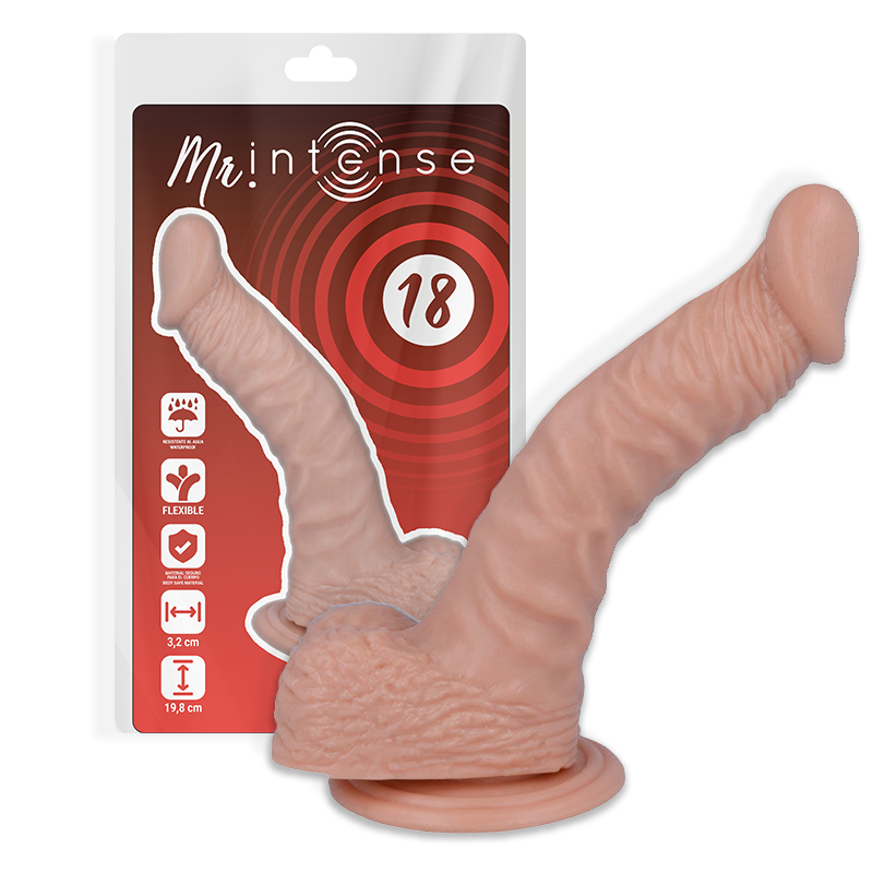 MR INTENSE - 18 REALISTYCZNY PENIS 19,8 CM -O- 3,2 CM