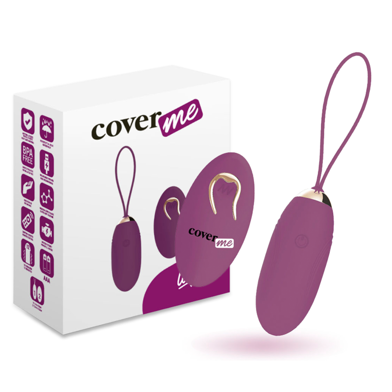 COVERME - JAJKO Z WIBRATORAMI LAPI LILAC Z PILOTEM