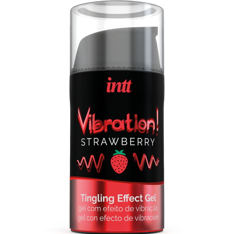 INTT - SILNY INTYMNY STYMULUJĄCY ŻEL WIBRUJĄCY TRUSKAWKA 15 ML