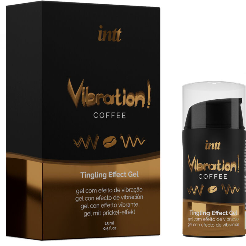 INTT - SILNY INTYMNY STYMULUJĄCY ŻEL WIBRUJĄCY KAWA 15ML