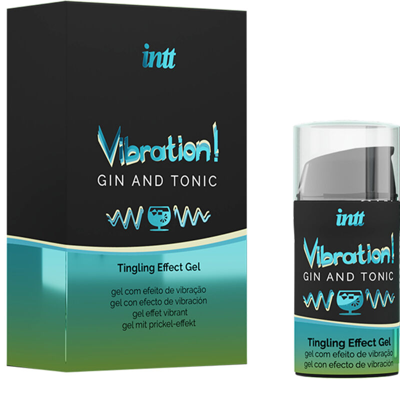 INTT - MOCNY INTYMNY STYMULUJĄCY ŻEL-WIBRATOR W PŁYNIE GIN & TONIC 15ML
