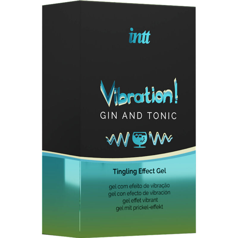 INTT - MOCNY INTYMNY STYMULUJĄCY ŻEL-WIBRATOR W PŁYNIE GIN & TONIC 15ML
