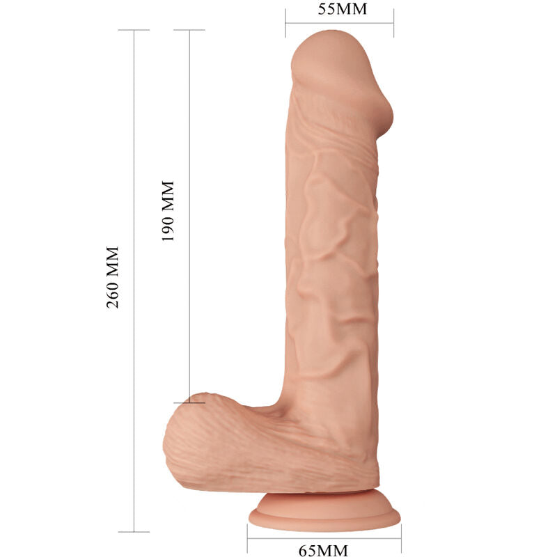 BAILE - PIĘKNE SPOTKANIE REALISTYCZNE ELASTYCZNE DILDO 26 CM NATURALNE