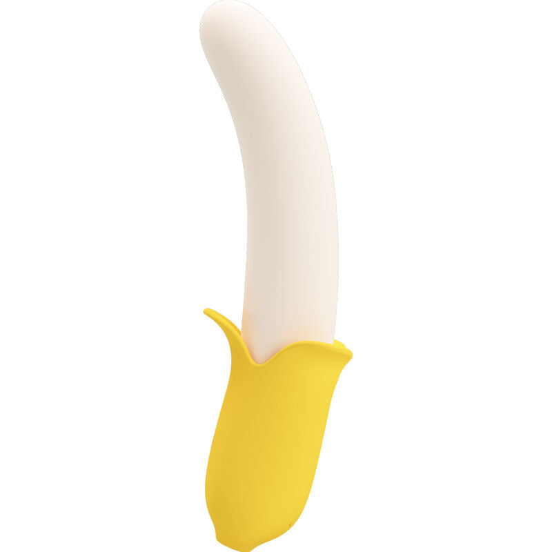 PRETTY LOVE - BANANA GEEK SUPER POWER 7 WIBRACJI GÓRA-DÓŁ SILIKON CZARNY