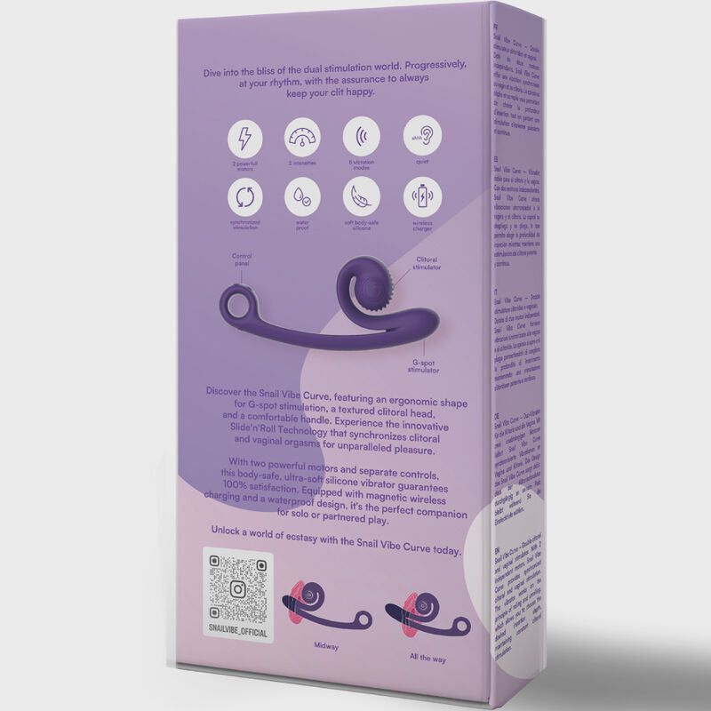 WIBRATOR SNAIL VIBE - CURVE FIOLETOWY