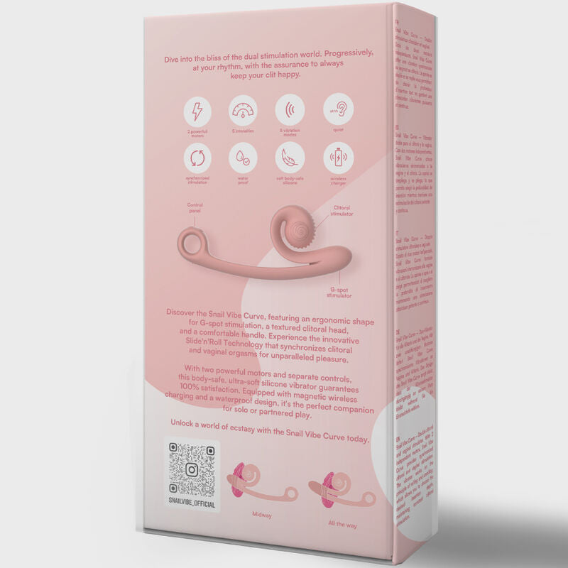 WIBRATOR SNAIL VIBE - CURVE PEACH