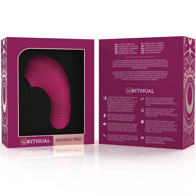 RITHUAL - SHUSHU KIESZONKOWY STYMULATOR ŁECHTACZKI 2 MOCNE SILNIKI ORCHID