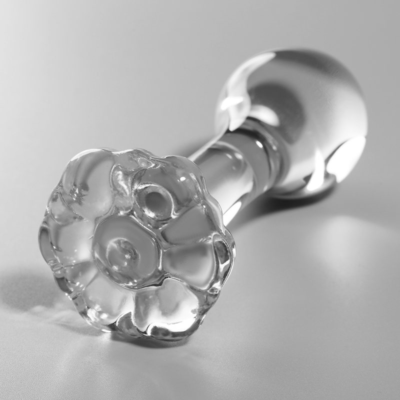 NEBULA SERIES BY IBIZA - MODEL 2 KOREK ANALNY ZE SZKŁA BOROKRZEMIANOWEGO PRZEZROCZYSTY 11 CM -O- 3.5 CM