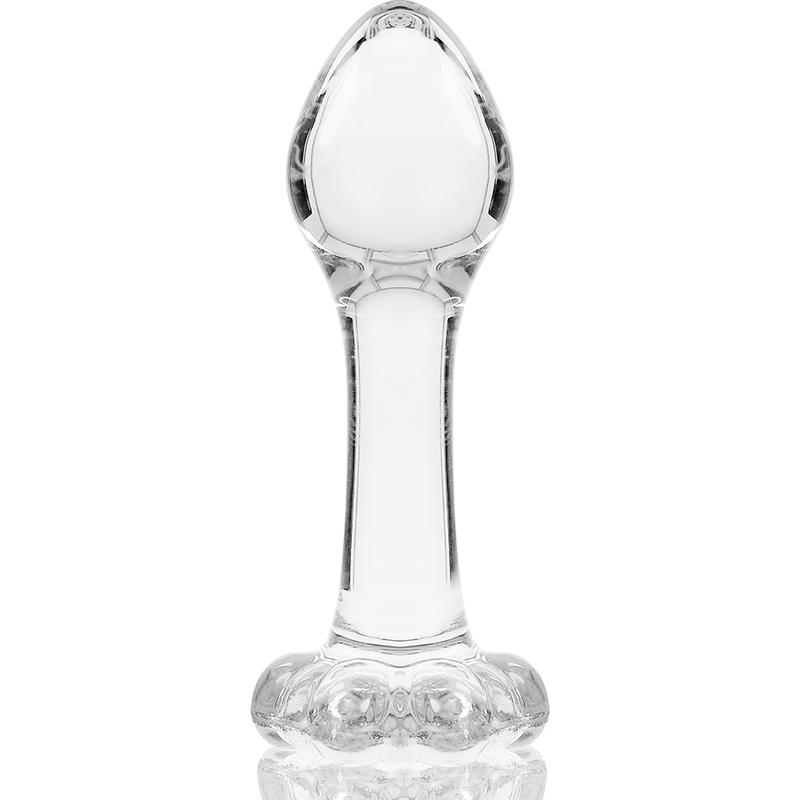 NEBULA SERIES BY IBIZA - MODEL 2 KOREK ANALNY ZE SZKŁA BOROKRZEMIANOWEGO PRZEZROCZYSTY 11 CM -O- 3.5 CM