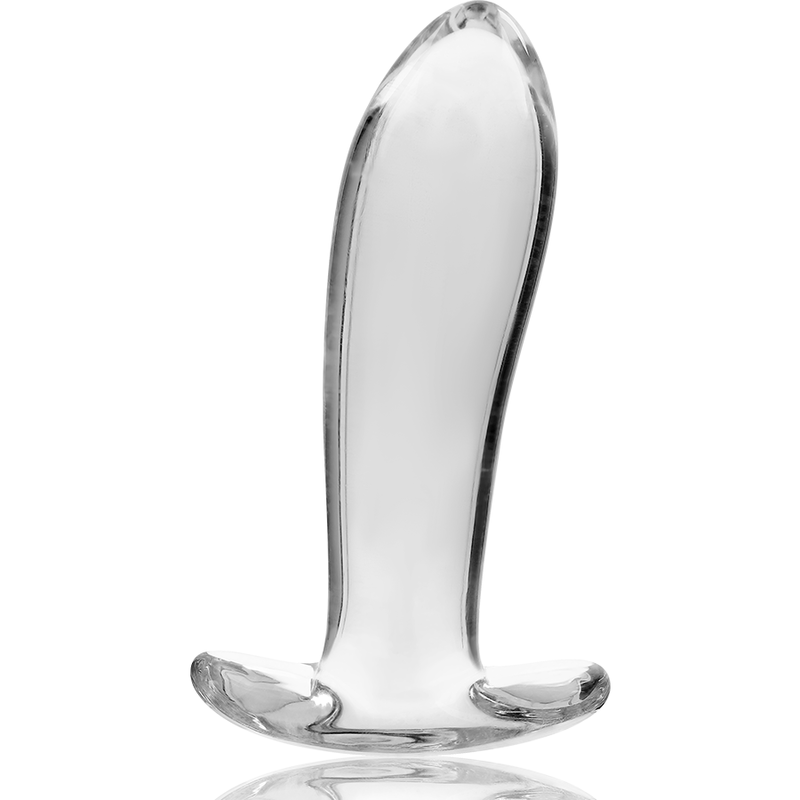 SERIA NEBULA BY IBIZA – KOREK ANALNY MODEL 5 ZE SZKŁA BOROKRZEMIANOWEGO PRZEZROCZYSTY 12,5 CM – Ø 3,5 CM