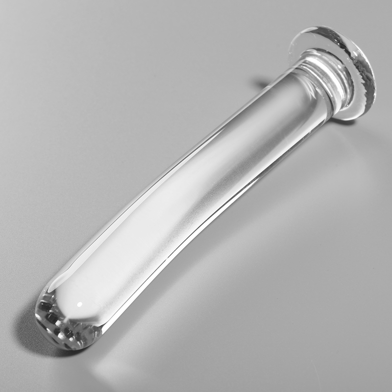 SERIA NEBULA FIRMY IBIZA - SZKLANY DILDO MODEL 8 ZE SZKŁA BOROKRZEMIANOWEGO PRZEZROCZYSTY 14,5 CM -O- 2 CM