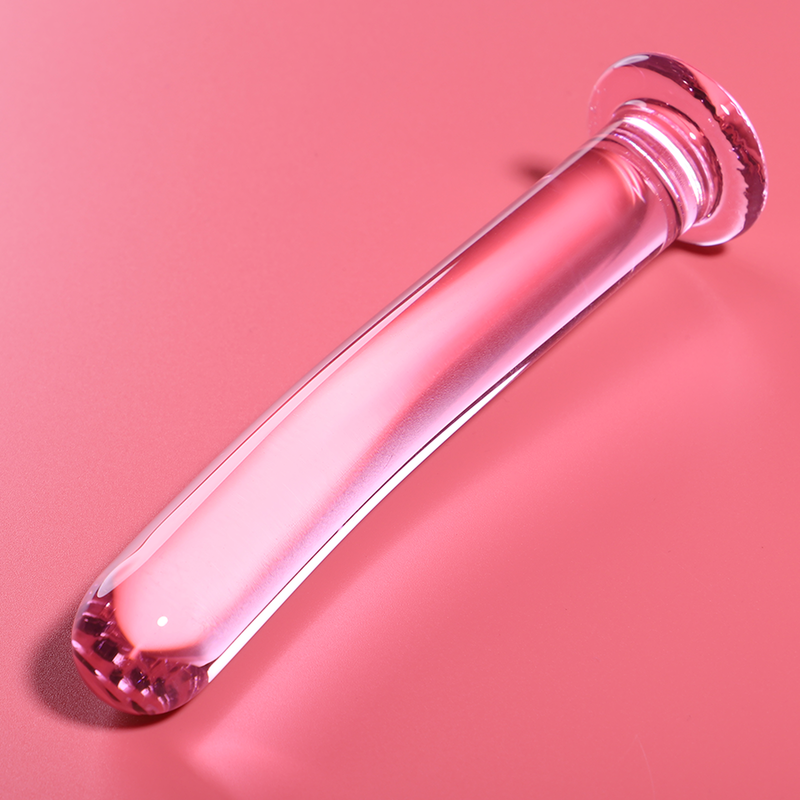 SERIA NEBULA IBIZA - DILDO MODEL 8 ZE SZKŁA BOROKRZEMIANOWEGO RÓŻOWE 14,5 CM -O- 2 CM