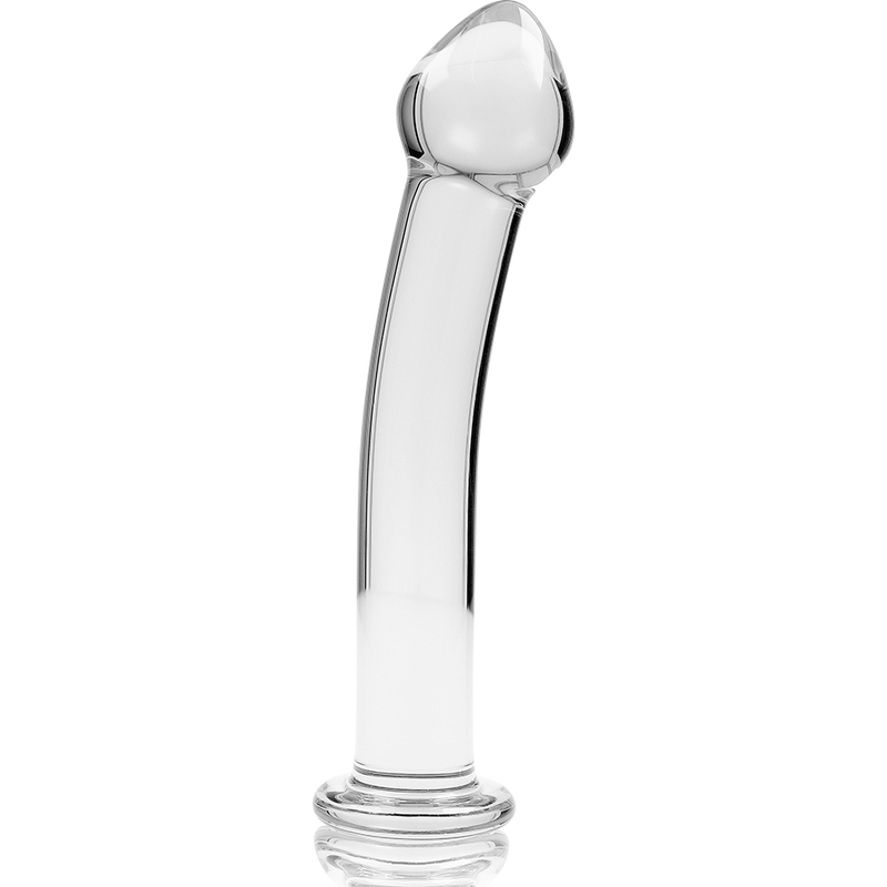 SERIA NEBULA FIRMY IBIZA - MODEL 11 DILDO ZE SZKŁA BOROKRZEMIANOWEGO PRZEŹROCZYSTE 16 CM -O- 3 CM