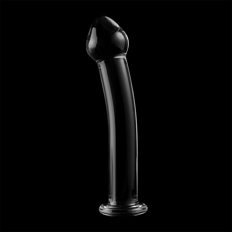 SERIA NEBULA FIRMY IBIZA - MODEL 11 DILDO ZE SZKŁA BOROKRZEMIANOWEGO PRZEŹROCZYSTE 16 CM -O- 3 CM