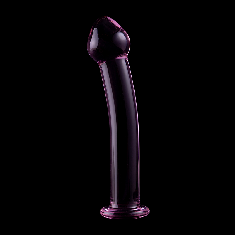 SERIA NEBULA IBIZA - MODEL 11 DILDO SZKŁO BOROKRZEMIANOWE RÓŻOWE 16 CM -O- 3 CM