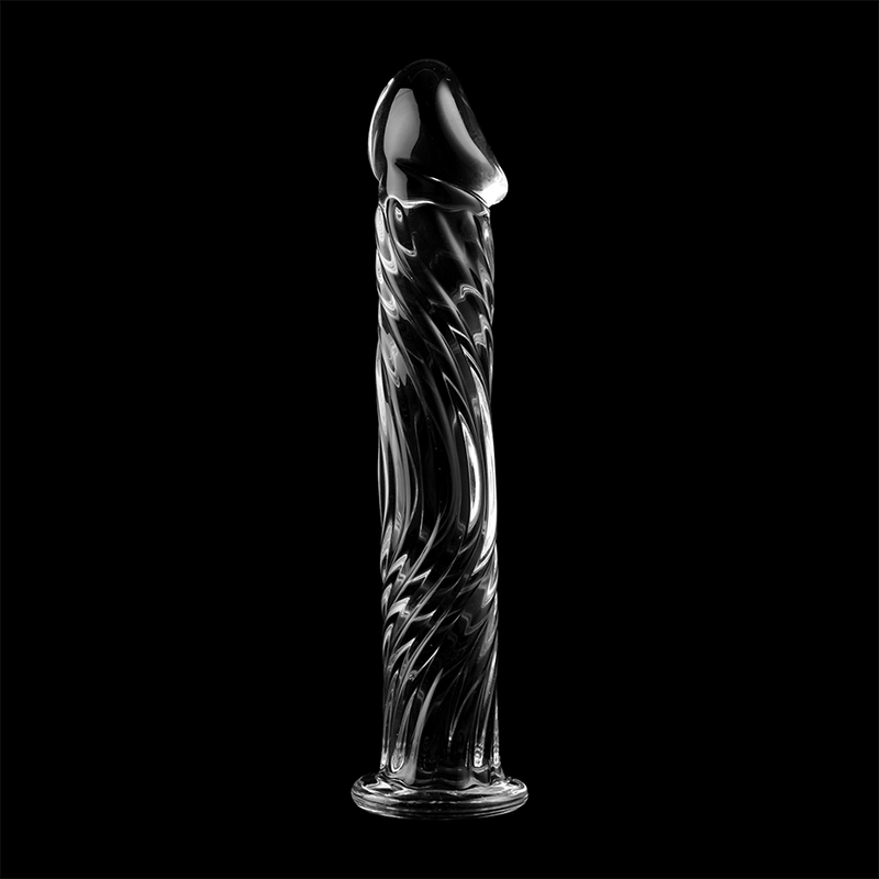 SERIA NEBULA FIRMY IBIZA - MODEL 12 DILDO SZKŁO BOROKRZEMOWE PRZEZROCZYSTE 17 CM -O- 3,5 CM