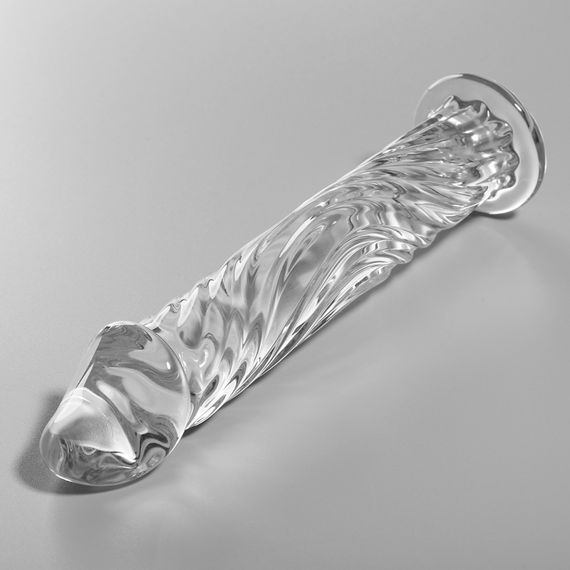 SERIA NEBULA FIRMY IBIZA - MODEL 12 DILDO SZKŁO BOROKRZEMOWE PRZEZROCZYSTE 17 CM -O- 3,5 CM