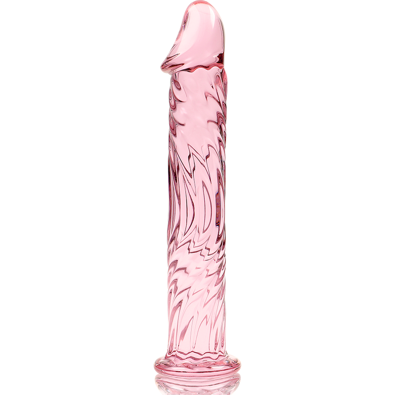 SERIA NEBULA BY IBIZA - MODEL 12 DILDO SZKŁO BOROKRZEMOWE RÓŻOWE 17 CM -O- 3.5 CM