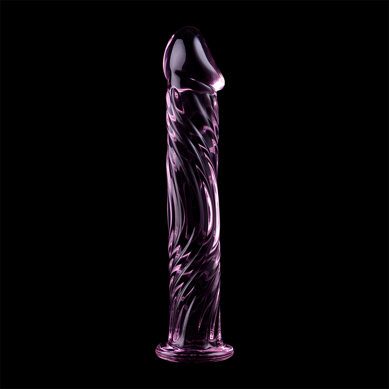 SERIA NEBULA BY IBIZA - MODEL 12 DILDO SZKŁO BOROKRZEMOWE RÓŻOWE 17 CM -O- 3.5 CM
