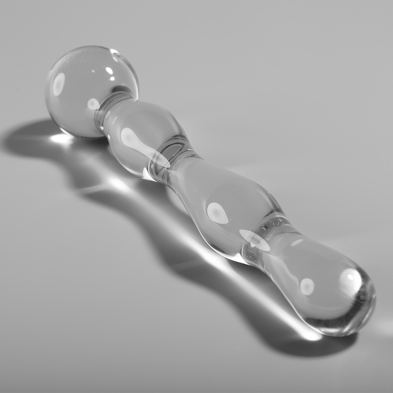 SERIA NEBULA BY IBIZA - MODEL 13 DILDO SZKŁO BOROKRZEMIANOWE PRZEŹROCZYSTE 18 CM -O- 3.5 CM
